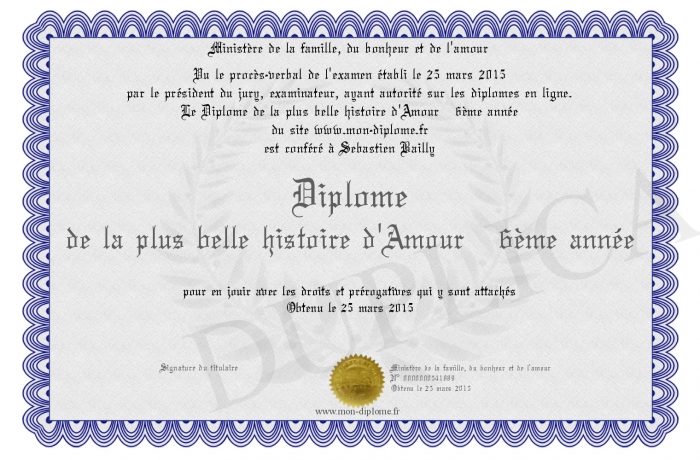 diplome 6e annee